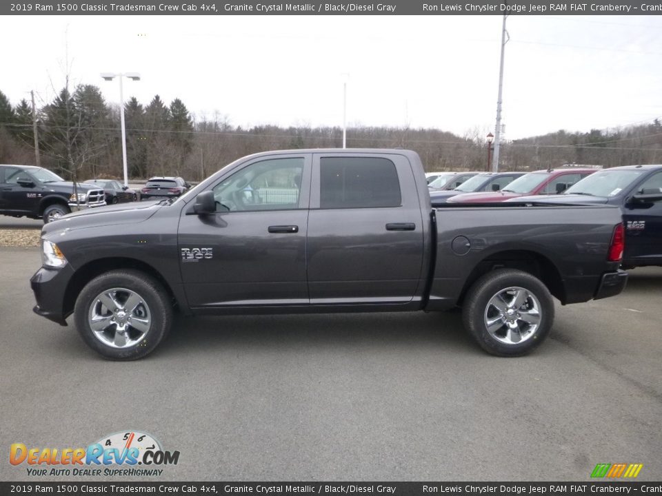 2019 Ram 1500 Classic Tradesman Crew Cab 4x4 Granite Crystal Metallic / Black/Diesel Gray Photo #3
