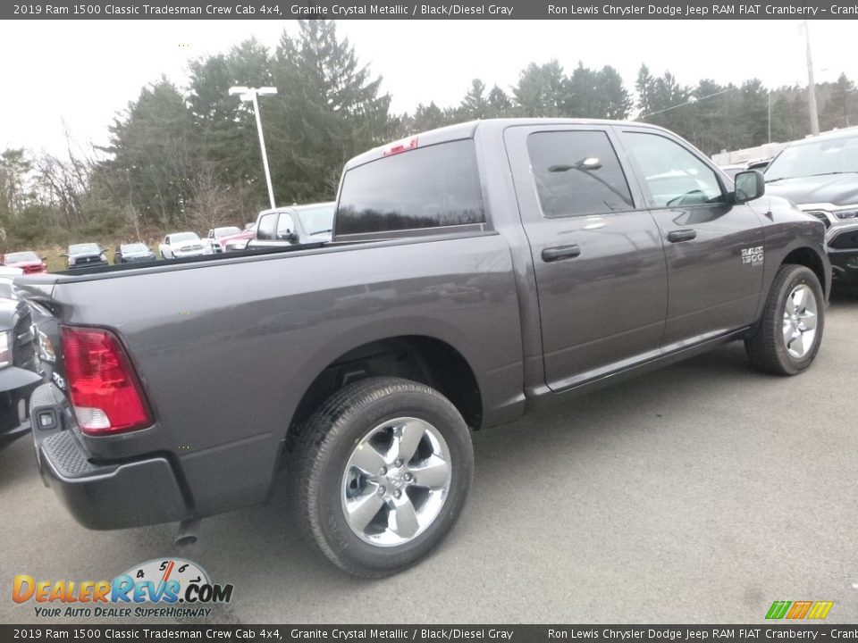 2019 Ram 1500 Classic Tradesman Crew Cab 4x4 Granite Crystal Metallic / Black/Diesel Gray Photo #6
