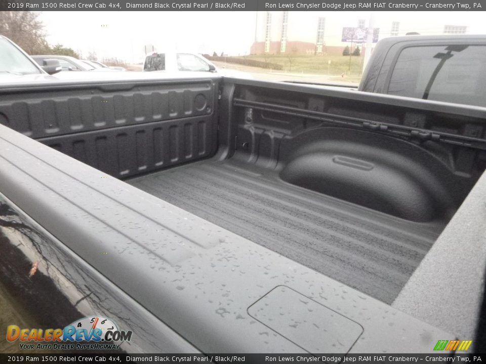 2019 Ram 1500 Rebel Crew Cab 4x4 Diamond Black Crystal Pearl / Black/Red Photo #7