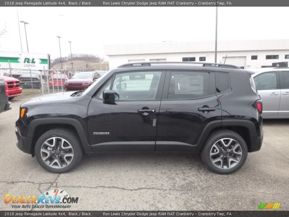 2018 Jeep Renegade Latitude 4x4 Black / Black Photo #3