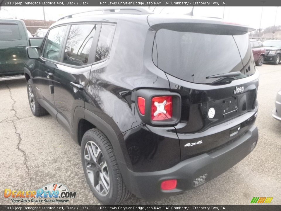 2018 Jeep Renegade Latitude 4x4 Black / Black Photo #4