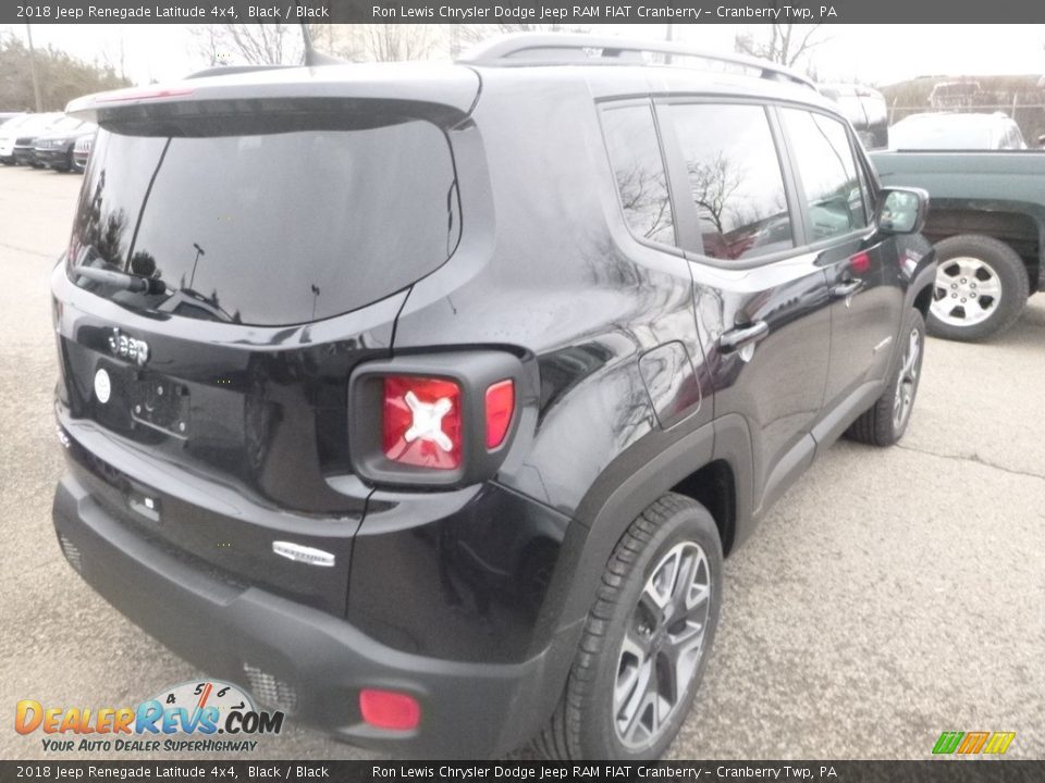 2018 Jeep Renegade Latitude 4x4 Black / Black Photo #6