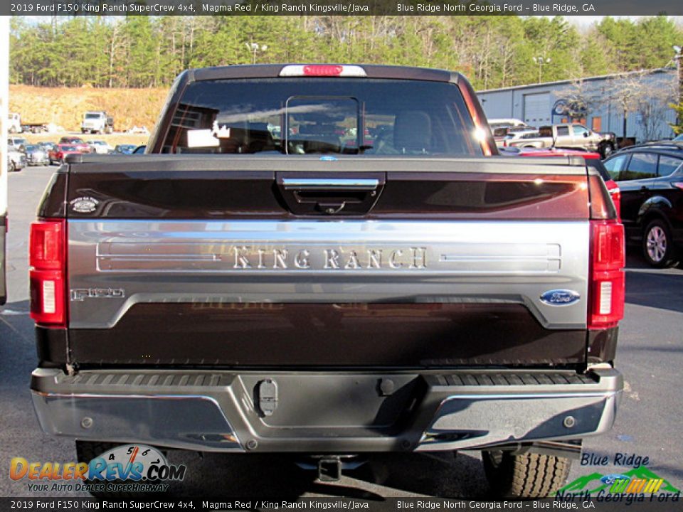 2019 Ford F150 King Ranch SuperCrew 4x4 Magma Red / King Ranch Kingsville/Java Photo #4
