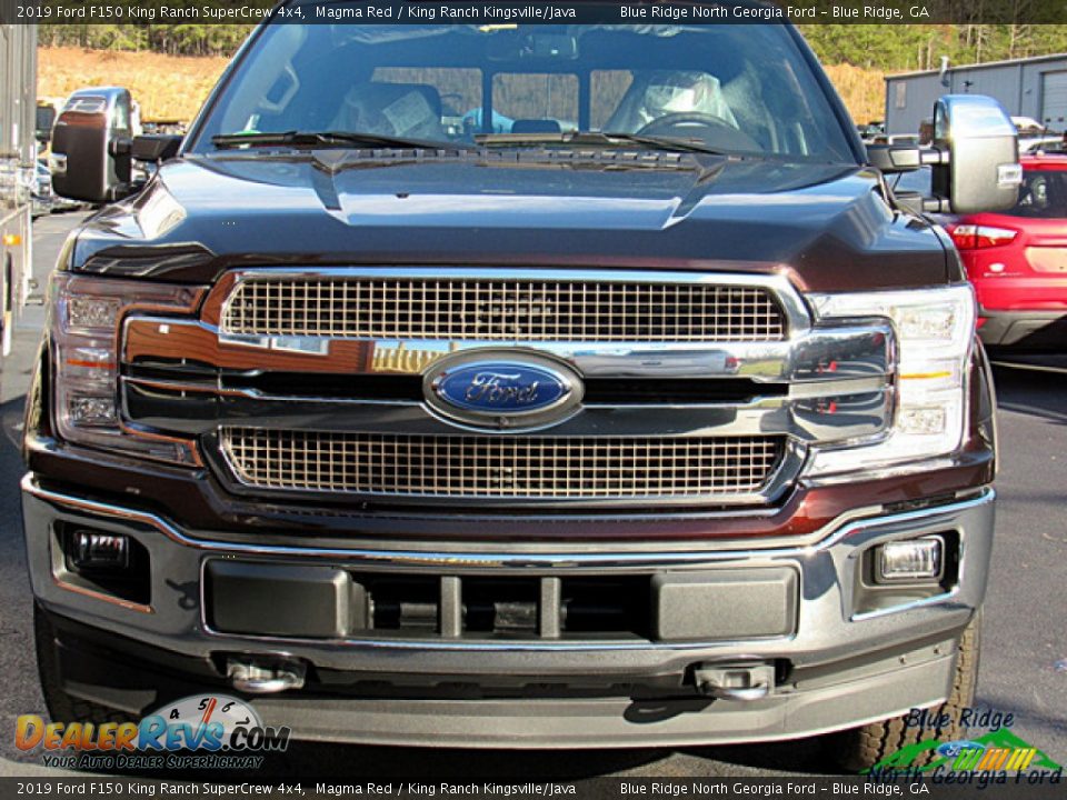 2019 Ford F150 King Ranch SuperCrew 4x4 Magma Red / King Ranch Kingsville/Java Photo #8