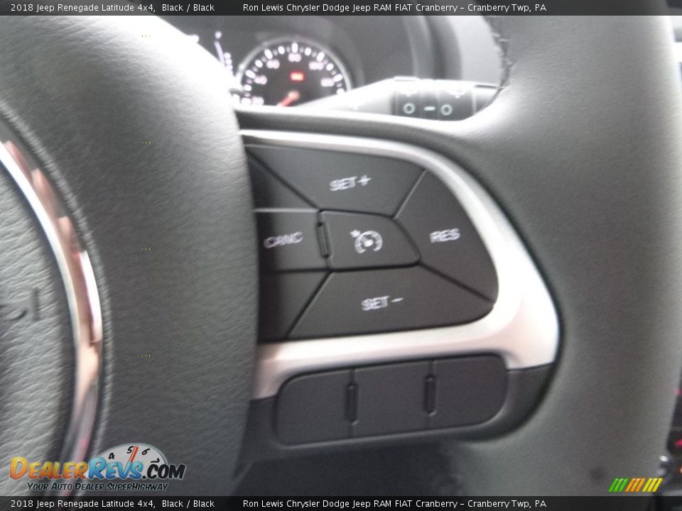 2018 Jeep Renegade Latitude 4x4 Black / Black Photo #19