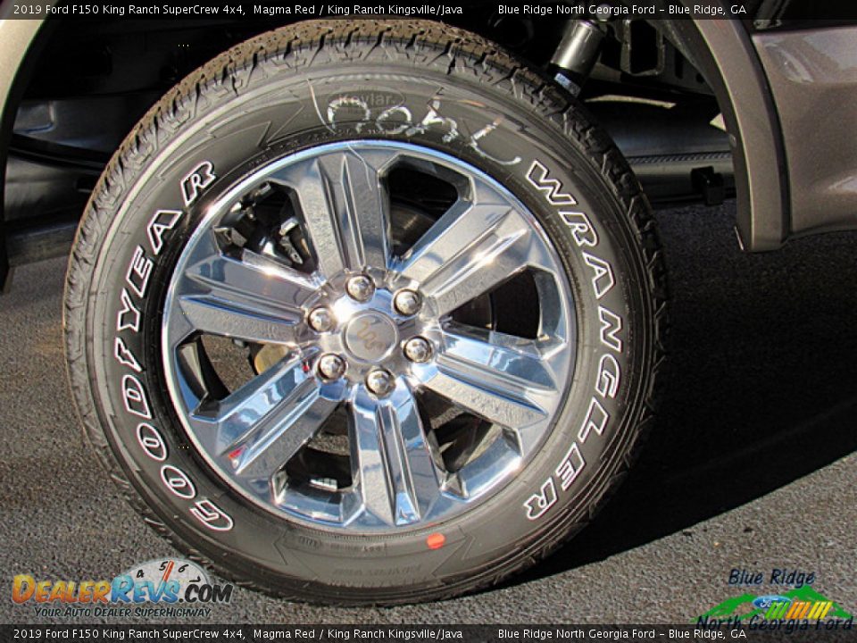 2019 Ford F150 King Ranch SuperCrew 4x4 Magma Red / King Ranch Kingsville/Java Photo #9