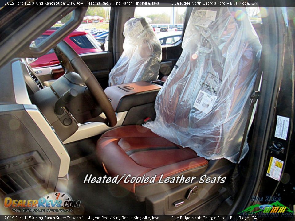 2019 Ford F150 King Ranch SuperCrew 4x4 Magma Red / King Ranch Kingsville/Java Photo #10
