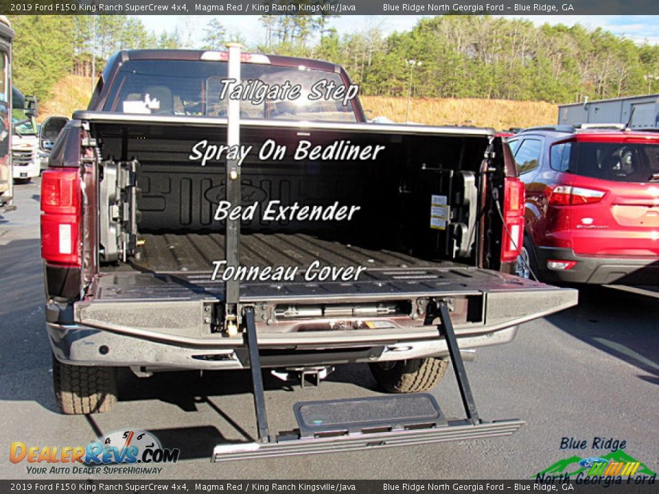 2019 Ford F150 King Ranch SuperCrew 4x4 Magma Red / King Ranch Kingsville/Java Photo #13