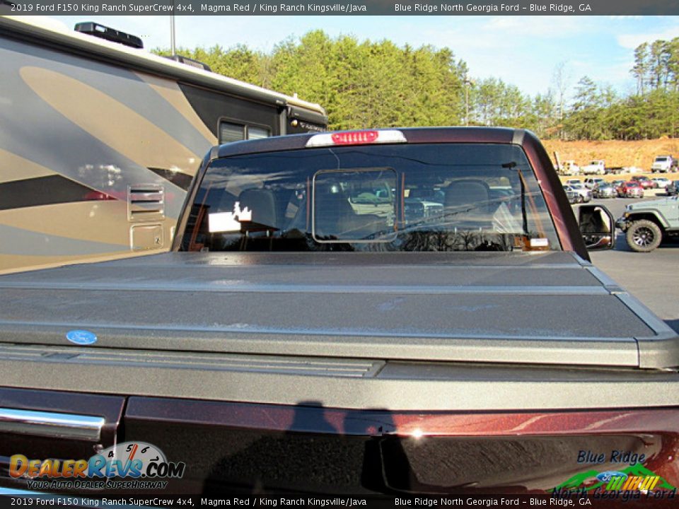 2019 Ford F150 King Ranch SuperCrew 4x4 Magma Red / King Ranch Kingsville/Java Photo #14