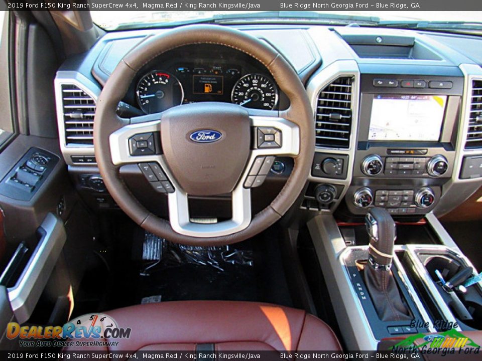 2019 Ford F150 King Ranch SuperCrew 4x4 Magma Red / King Ranch Kingsville/Java Photo #15