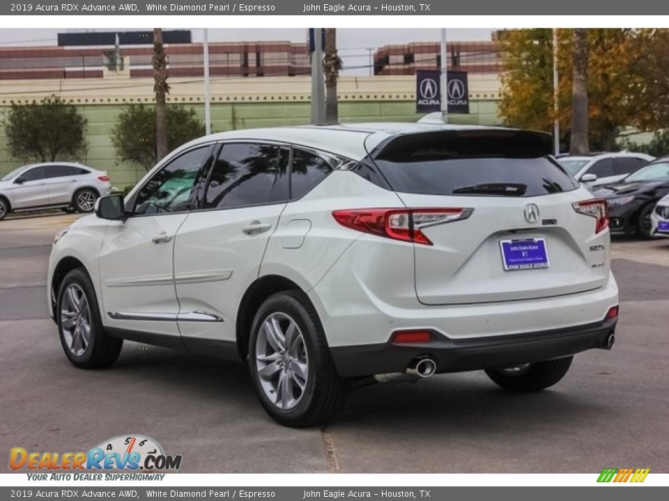 2019 Acura RDX Advance AWD White Diamond Pearl / Espresso Photo #5