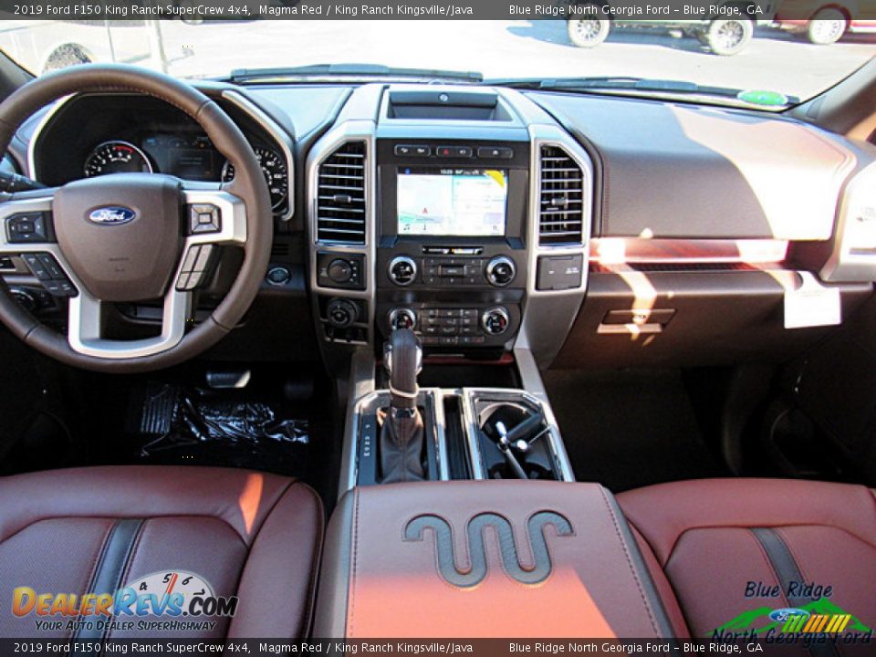 2019 Ford F150 King Ranch SuperCrew 4x4 Magma Red / King Ranch Kingsville/Java Photo #16