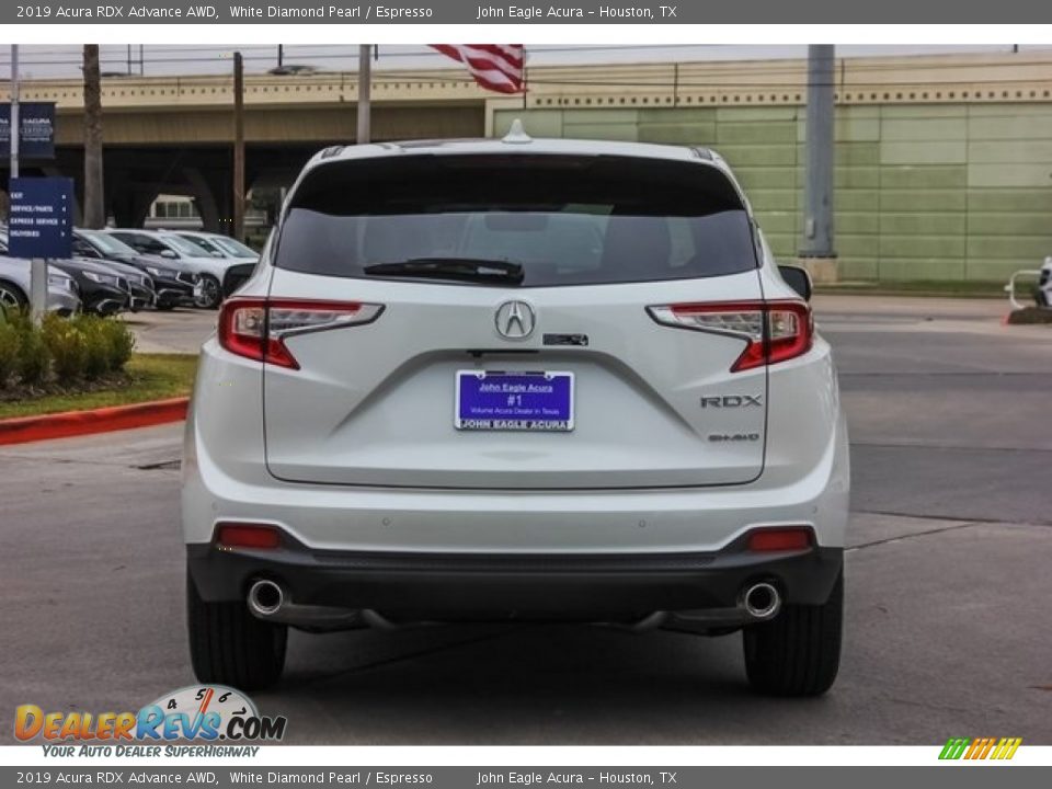2019 Acura RDX Advance AWD White Diamond Pearl / Espresso Photo #6