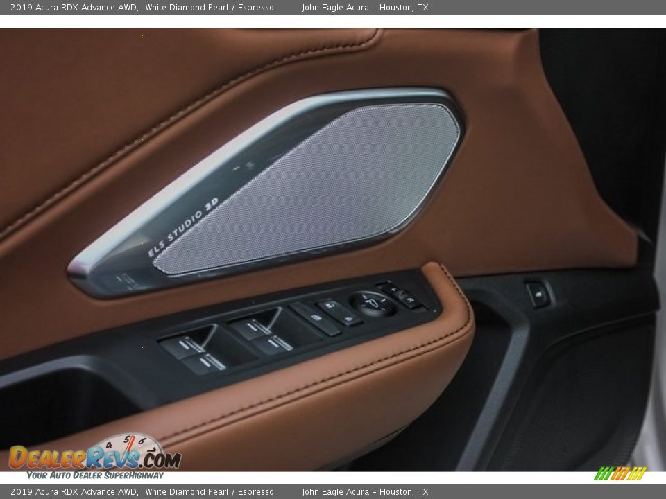 2019 Acura RDX Advance AWD White Diamond Pearl / Espresso Photo #12