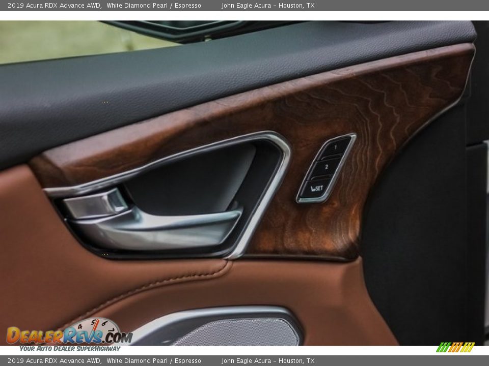 2019 Acura RDX Advance AWD White Diamond Pearl / Espresso Photo #13