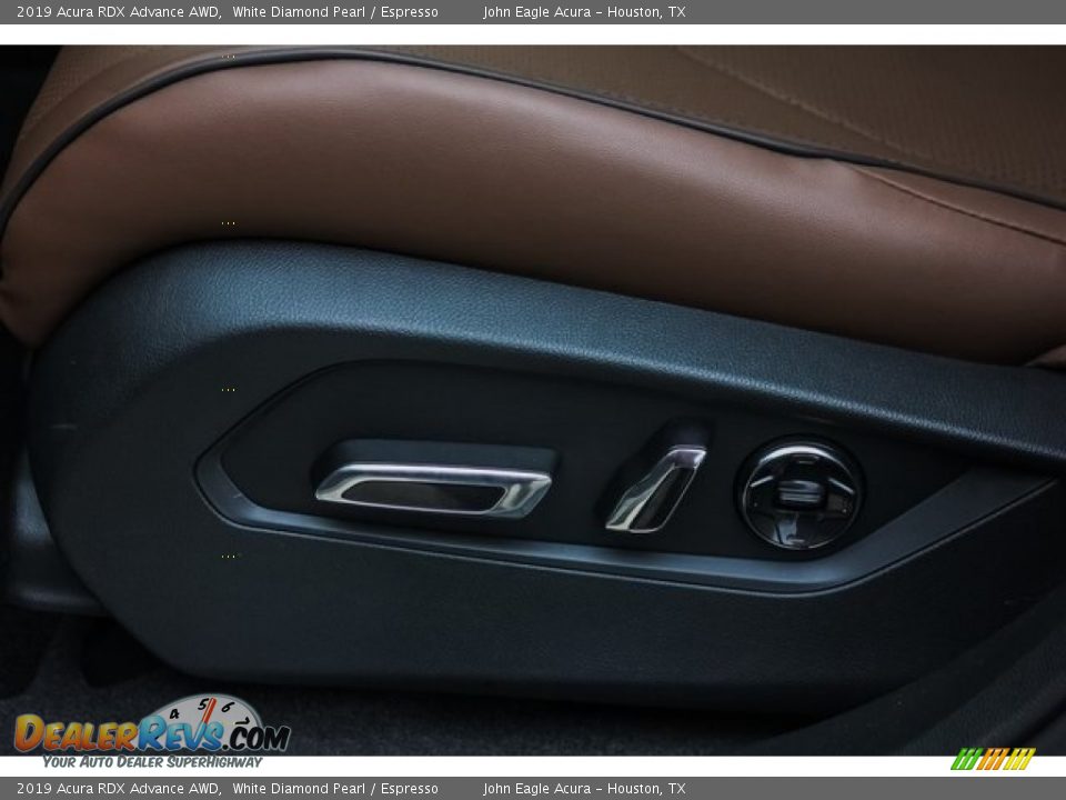 2019 Acura RDX Advance AWD White Diamond Pearl / Espresso Photo #14