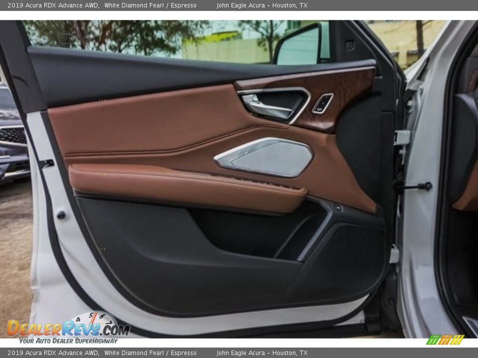 2019 Acura RDX Advance AWD White Diamond Pearl / Espresso Photo #16