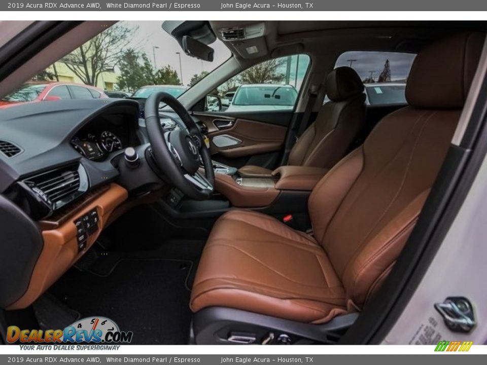 2019 Acura RDX Advance AWD White Diamond Pearl / Espresso Photo #17