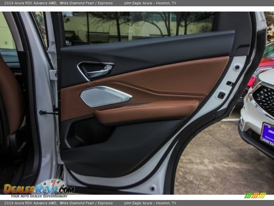 2019 Acura RDX Advance AWD White Diamond Pearl / Espresso Photo #23