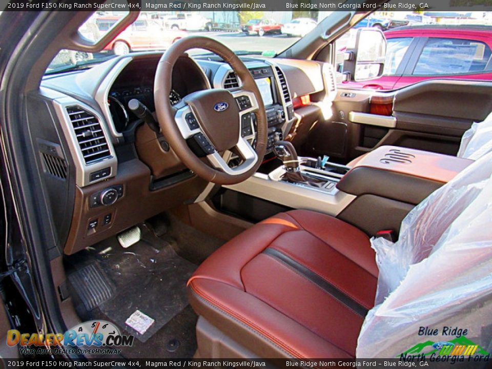 2019 Ford F150 King Ranch SuperCrew 4x4 Magma Red / King Ranch Kingsville/Java Photo #33