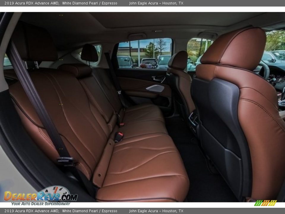 2019 Acura RDX Advance AWD White Diamond Pearl / Espresso Photo #24