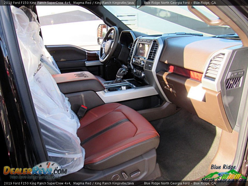 2019 Ford F150 King Ranch SuperCrew 4x4 Magma Red / King Ranch Kingsville/Java Photo #34