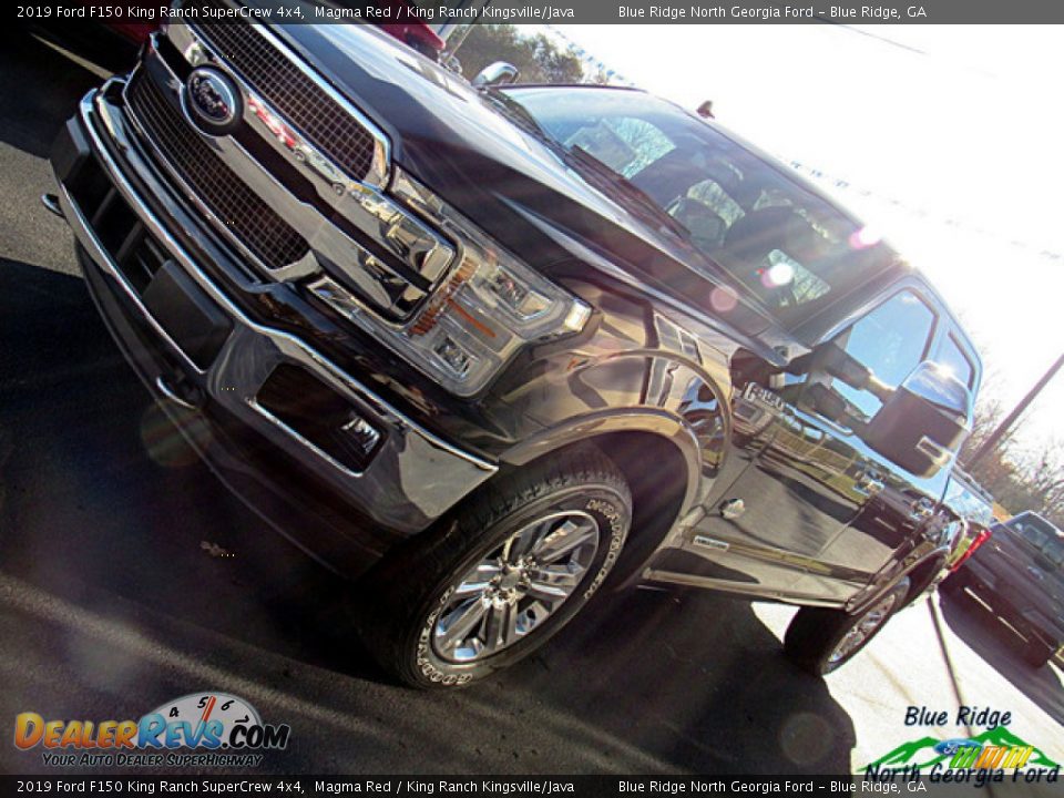 2019 Ford F150 King Ranch SuperCrew 4x4 Magma Red / King Ranch Kingsville/Java Photo #36