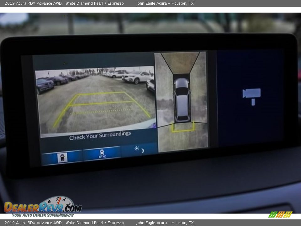 2019 Acura RDX Advance AWD White Diamond Pearl / Espresso Photo #34