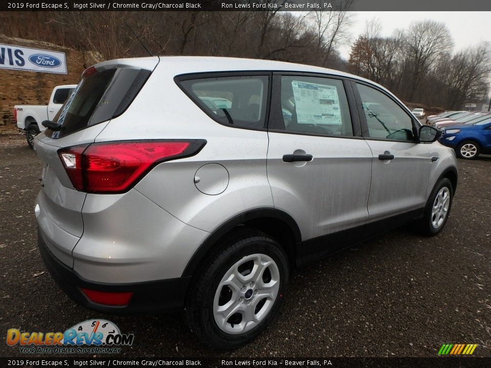 2019 Ford Escape S Ingot Silver / Chromite Gray/Charcoal Black Photo #2