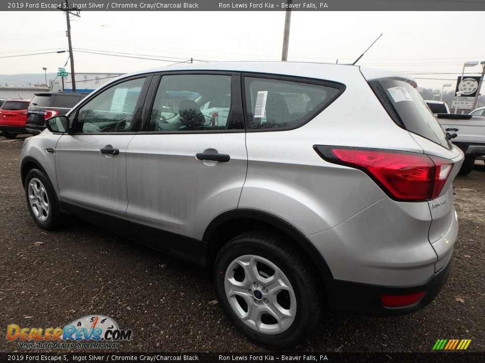 2019 Ford Escape S Ingot Silver / Chromite Gray/Charcoal Black Photo #5