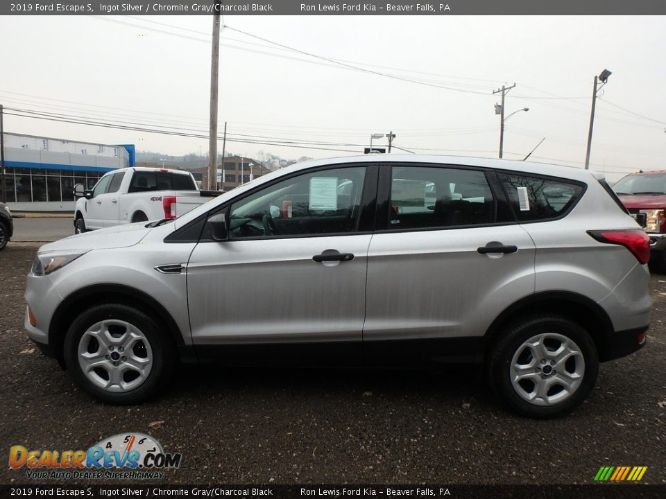 2019 Ford Escape S Ingot Silver / Chromite Gray/Charcoal Black Photo #6
