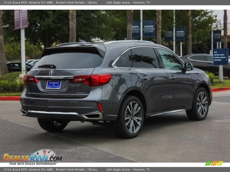 2019 Acura MDX Advance SH-AWD Modern Steel Metallic / Ebony Photo #7