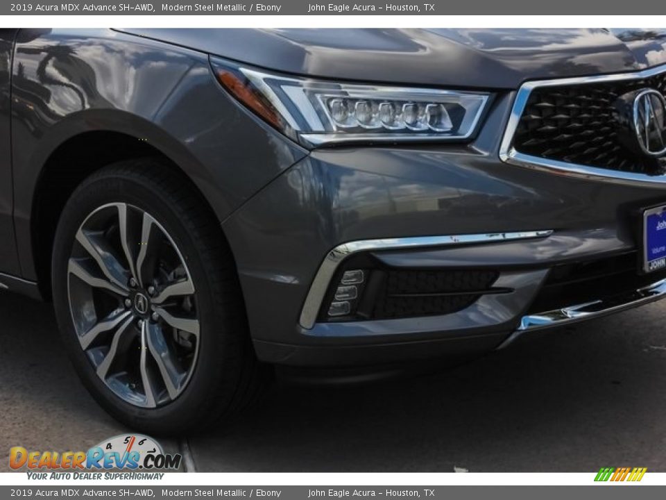 2019 Acura MDX Advance SH-AWD Modern Steel Metallic / Ebony Photo #11