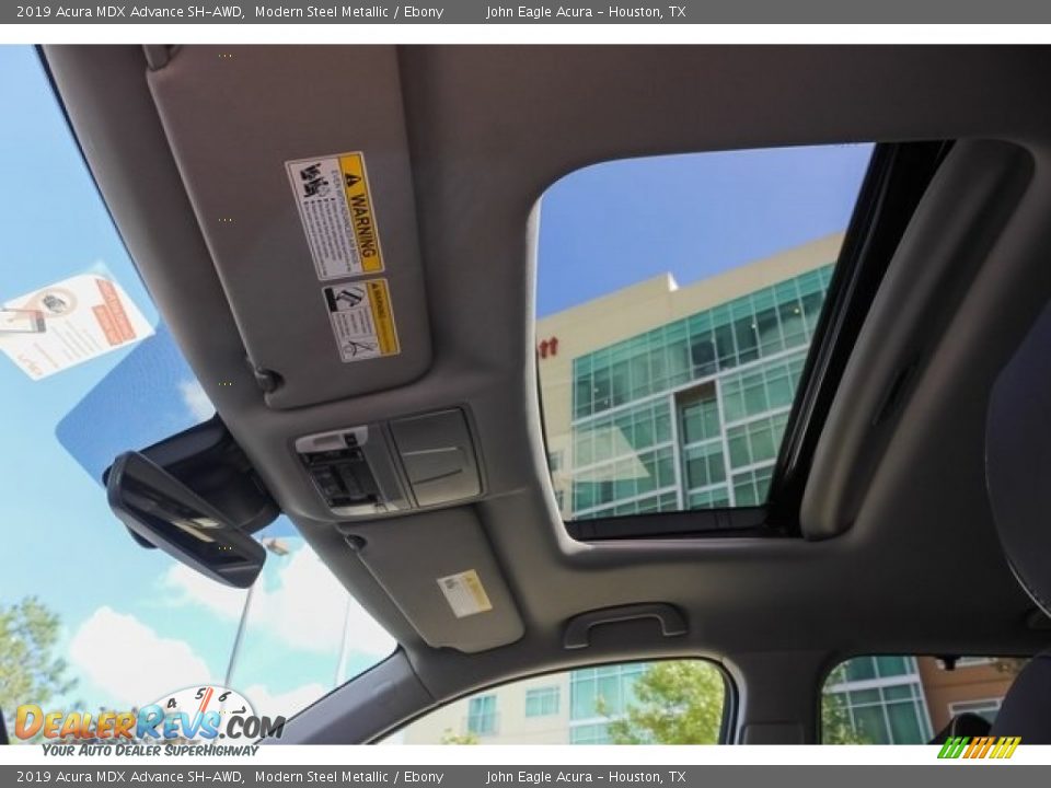 2019 Acura MDX Advance SH-AWD Modern Steel Metallic / Ebony Photo #14