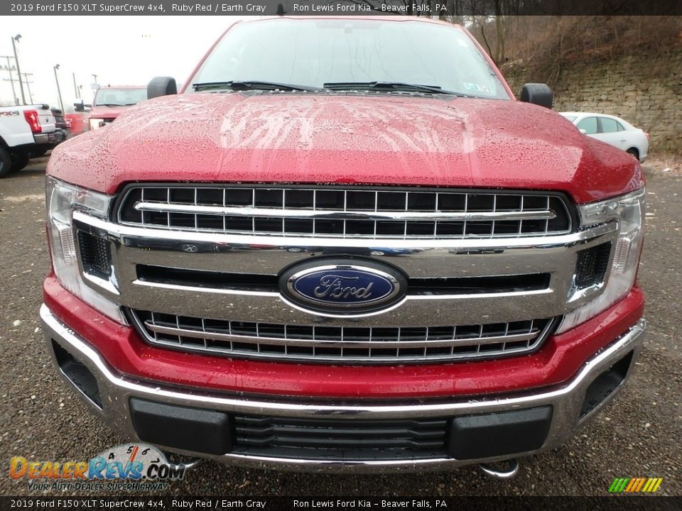 2019 Ford F150 XLT SuperCrew 4x4 Ruby Red / Earth Gray Photo #7