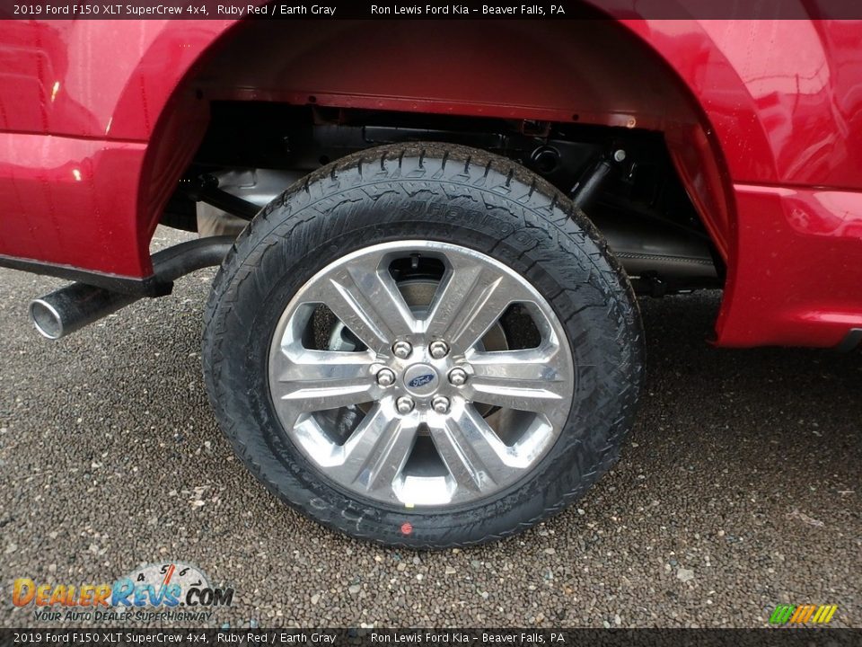 2019 Ford F150 XLT SuperCrew 4x4 Ruby Red / Earth Gray Photo #9