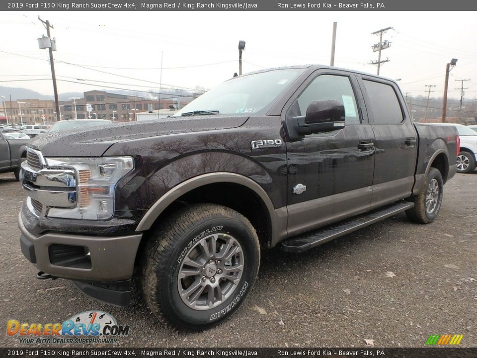 2019 Ford F150 King Ranch SuperCrew 4x4 Magma Red / King Ranch Kingsville/Java Photo #6