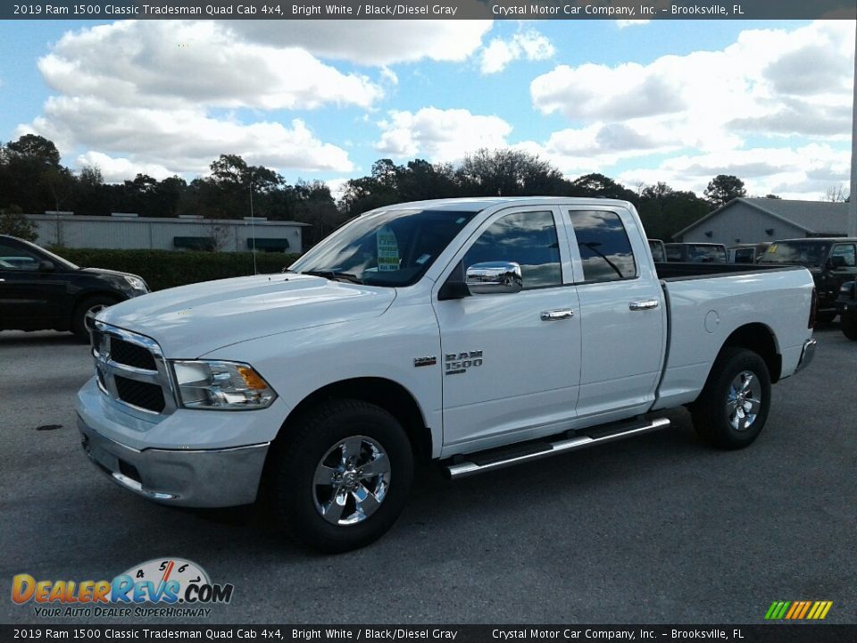 2019 Ram 1500 Classic Tradesman Quad Cab 4x4 Bright White / Black/Diesel Gray Photo #1