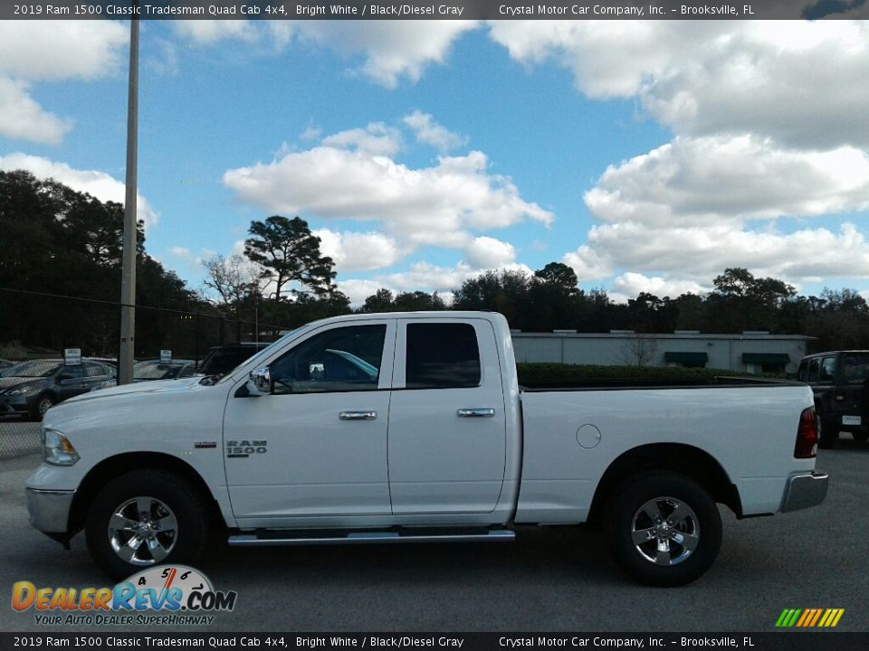 2019 Ram 1500 Classic Tradesman Quad Cab 4x4 Bright White / Black/Diesel Gray Photo #2