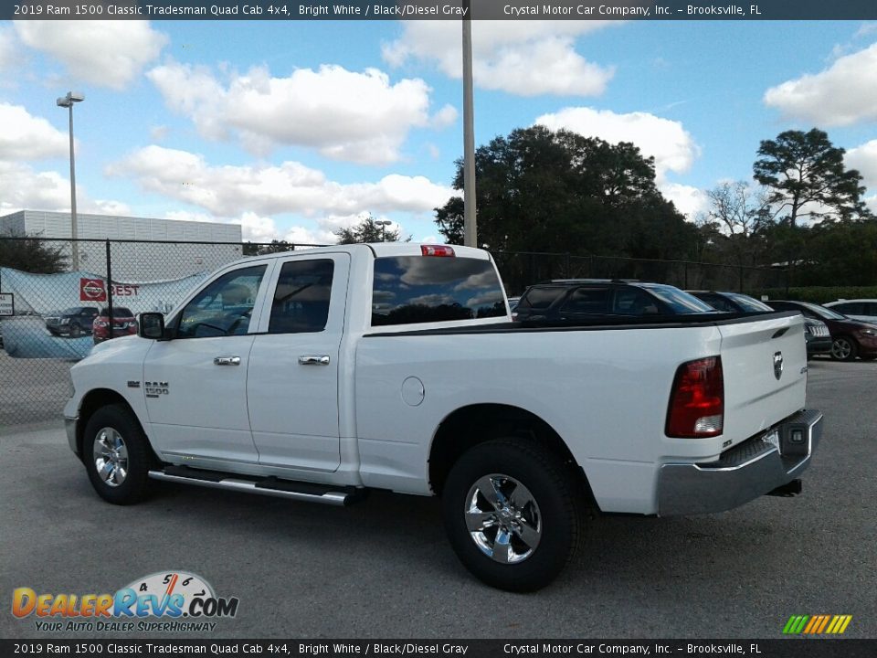 2019 Ram 1500 Classic Tradesman Quad Cab 4x4 Bright White / Black/Diesel Gray Photo #3