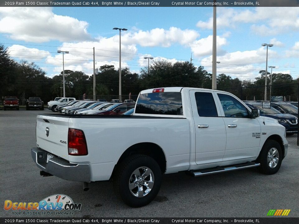 2019 Ram 1500 Classic Tradesman Quad Cab 4x4 Bright White / Black/Diesel Gray Photo #5