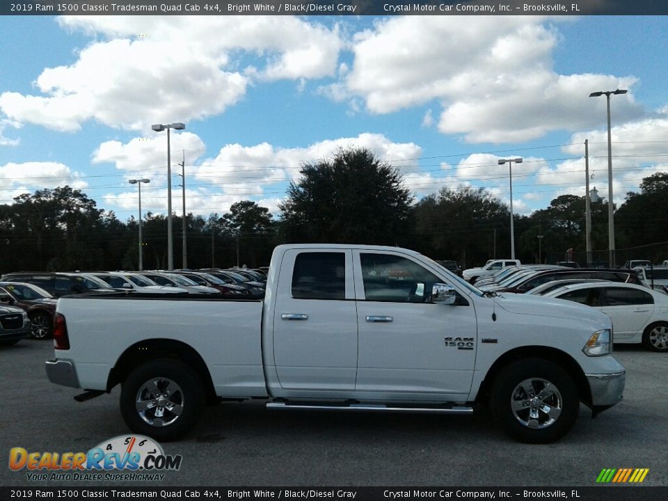 2019 Ram 1500 Classic Tradesman Quad Cab 4x4 Bright White / Black/Diesel Gray Photo #6