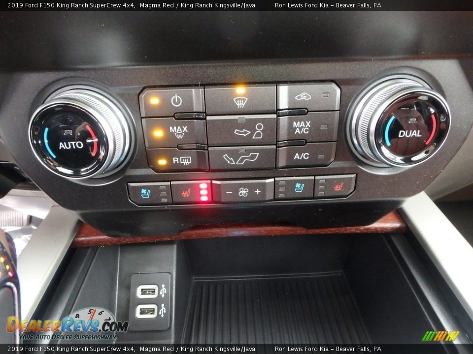 Controls of 2019 Ford F150 King Ranch SuperCrew 4x4 Photo #18
