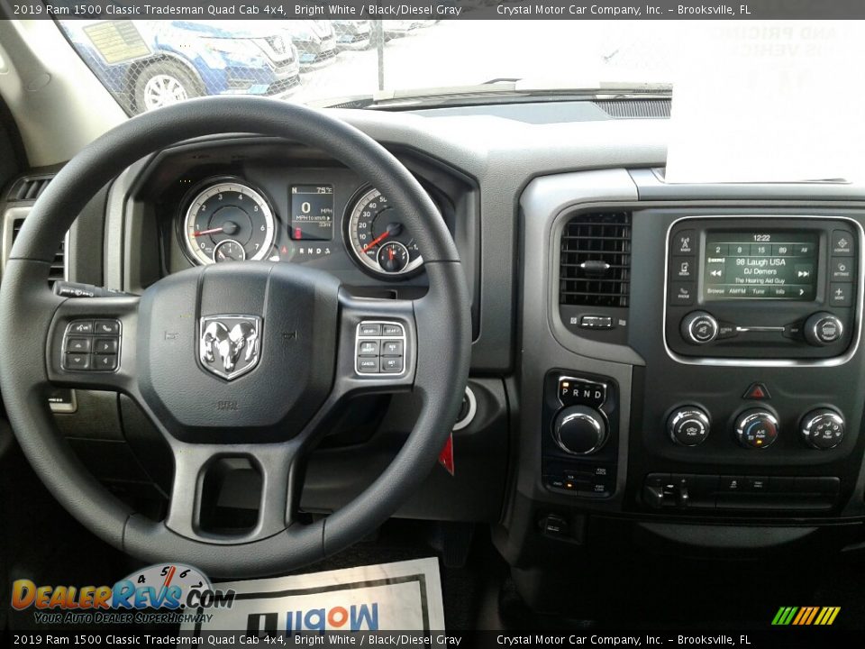 2019 Ram 1500 Classic Tradesman Quad Cab 4x4 Bright White / Black/Diesel Gray Photo #13