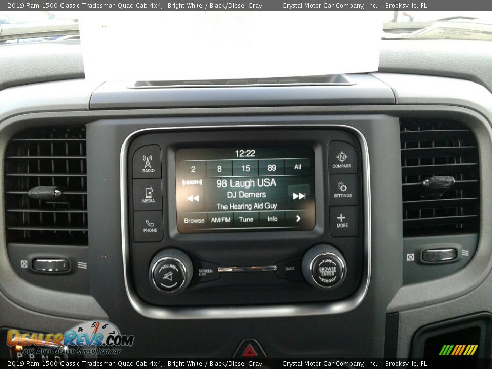 2019 Ram 1500 Classic Tradesman Quad Cab 4x4 Bright White / Black/Diesel Gray Photo #15