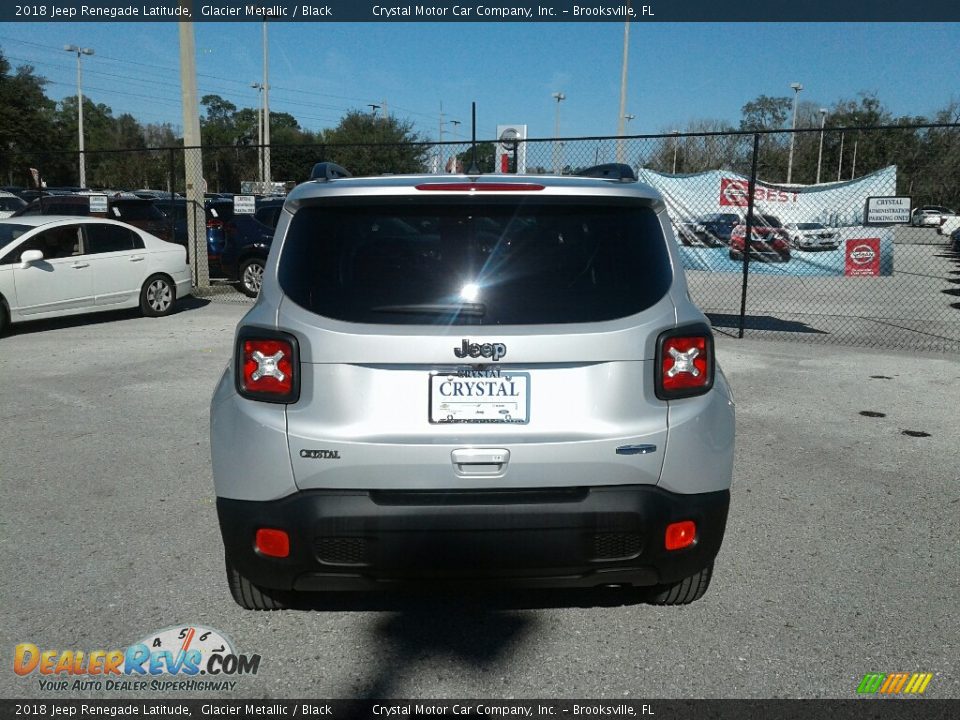 2018 Jeep Renegade Latitude Glacier Metallic / Black Photo #4