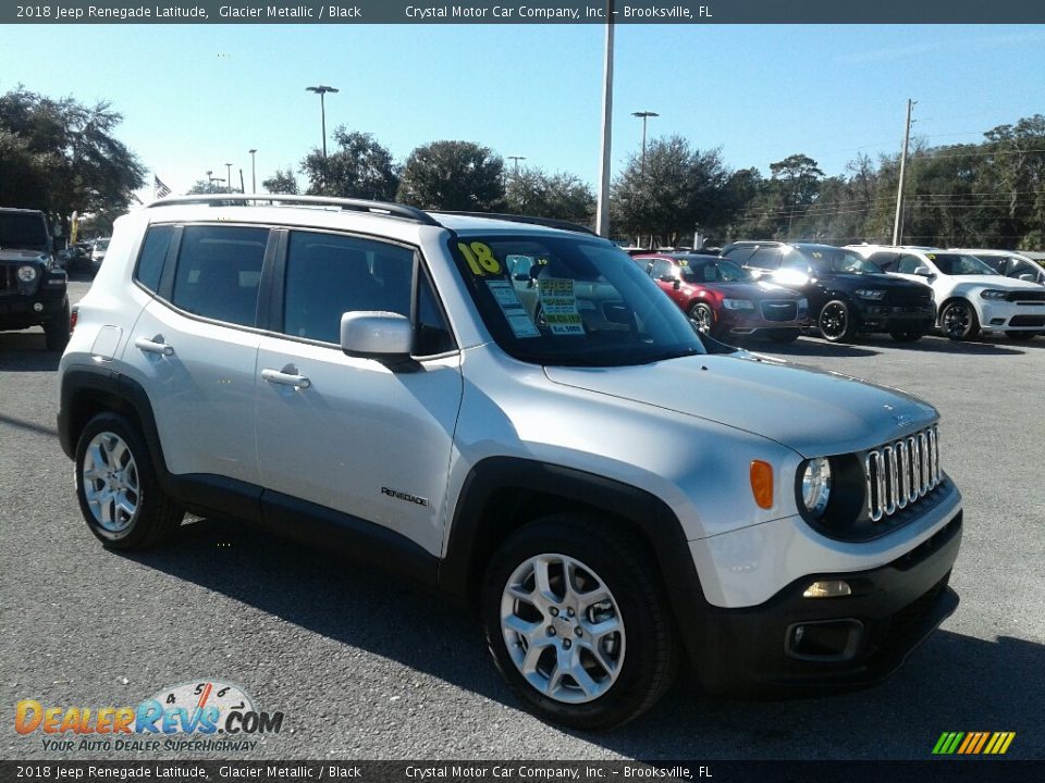 2018 Jeep Renegade Latitude Glacier Metallic / Black Photo #7