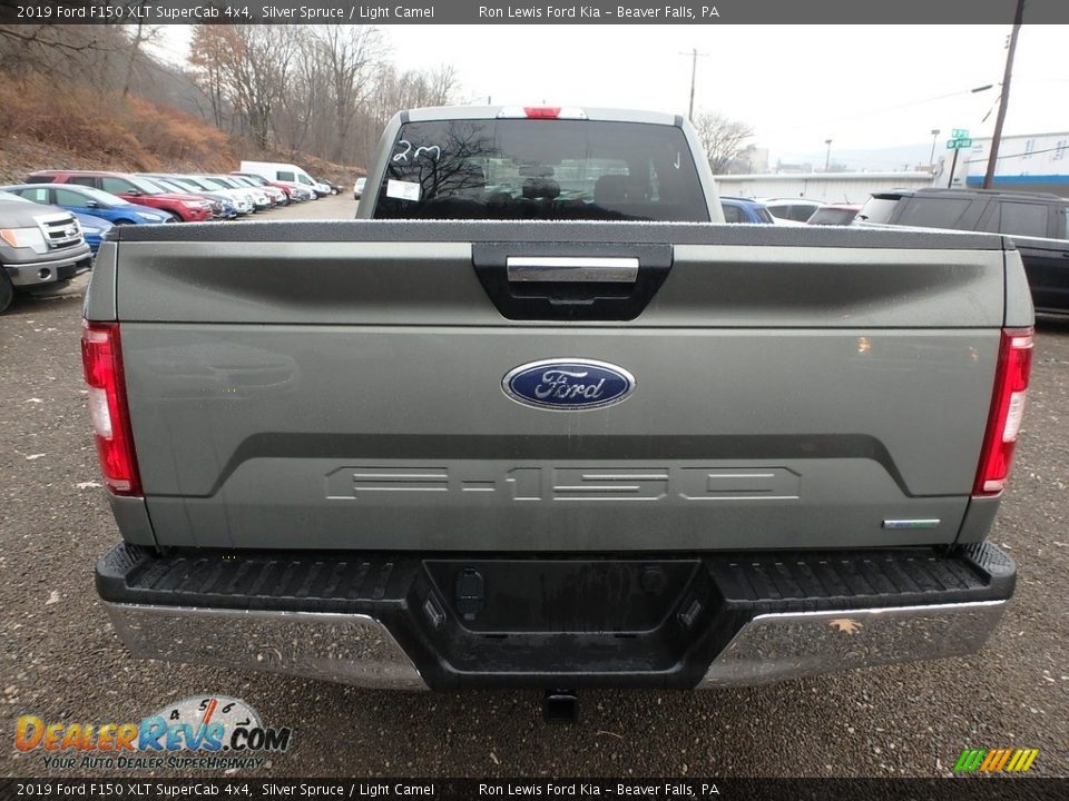 2019 Ford F150 XLT SuperCab 4x4 Silver Spruce / Light Camel Photo #3