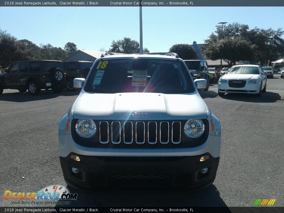 2018 Jeep Renegade Latitude Glacier Metallic / Black Photo #8