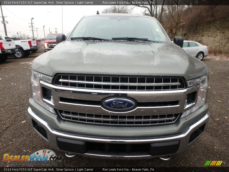 2019 Ford F150 XLT SuperCab 4x4 Silver Spruce / Light Camel Photo #7